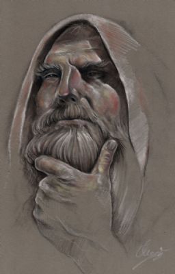 Study of old man 